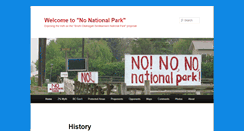 Desktop Screenshot of nonationalpark.com