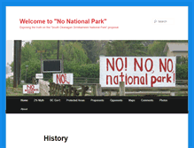 Tablet Screenshot of nonationalpark.com